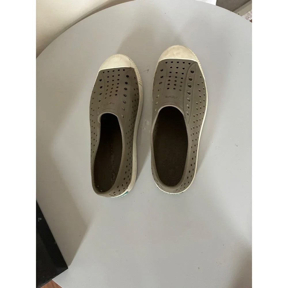 Native Jefferson Kids Slip On EVA Water Shoes Olive green  J6